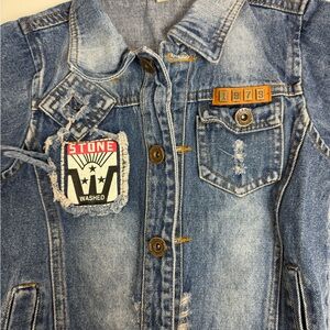 Stone Washed Kids Denim Jacket